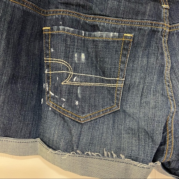 New American Eagle paint splattered distressed shorts - Picture 6 of 8